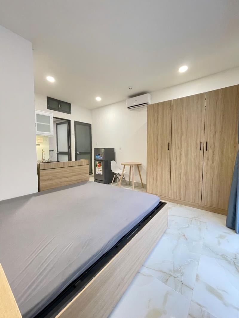 Cho thuê căn hộ studio có ban công tòa nhà mới bình quới bình thạnh - 2