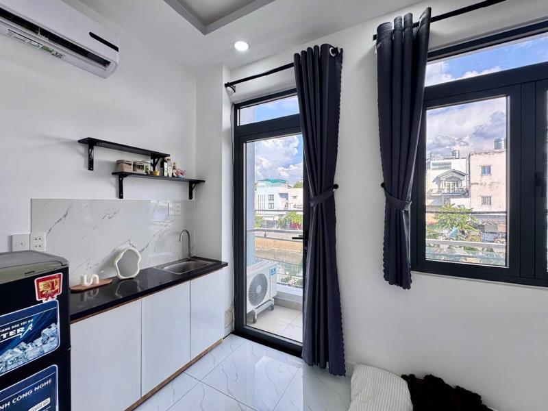 Studio dương quảng hàm, gò vấp - ban công - gần đh văn lang, iuh