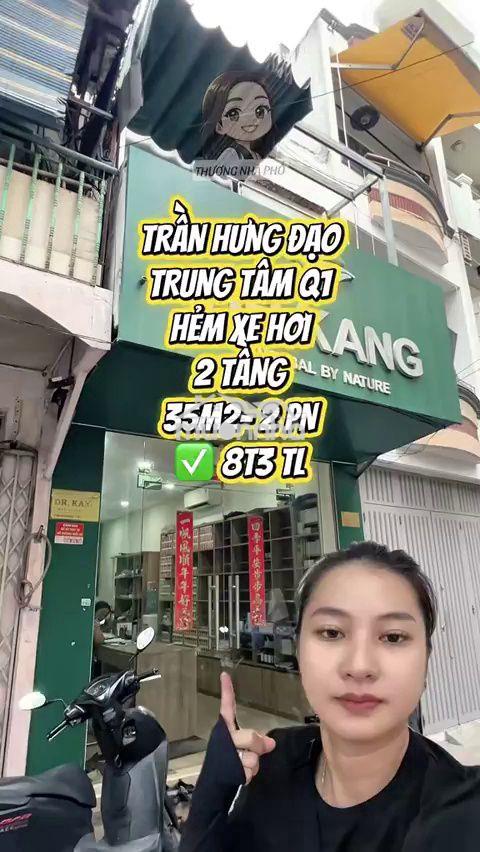 Bán nhà hẻm xe hơi trần hưng đạo q1, 35m2, 8.5 tỷ
