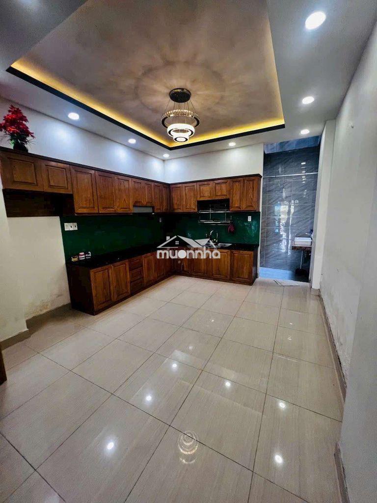 Cho thuê nhà mới đẹp 4 x16 đúc lầu hẻm xe tải 409// ng oanh p17 gv - 2