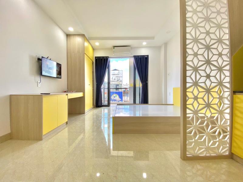 Cho thuê căn hộ 1 phòng ngủ ban công – xô viết nghệ tĩnh, gần đại học hutech