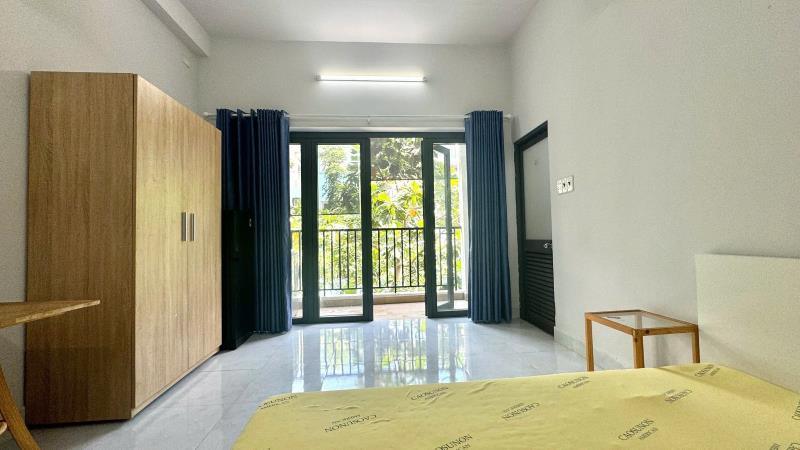 Cho thuê 1pn tách bếp - ban công dài - full nội thất - máy giặt riêng - ngay cổng dh văn lang - 3