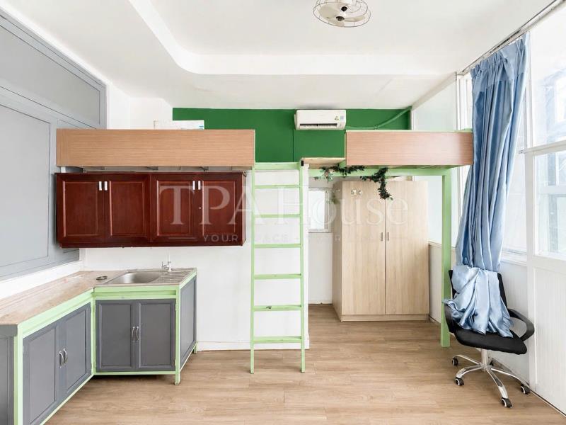 Cho thuê phòng gác lửng có ban công lớn tân cảng, bình thạnh | gần hutech, uef, uth, ftu, hiu - 2