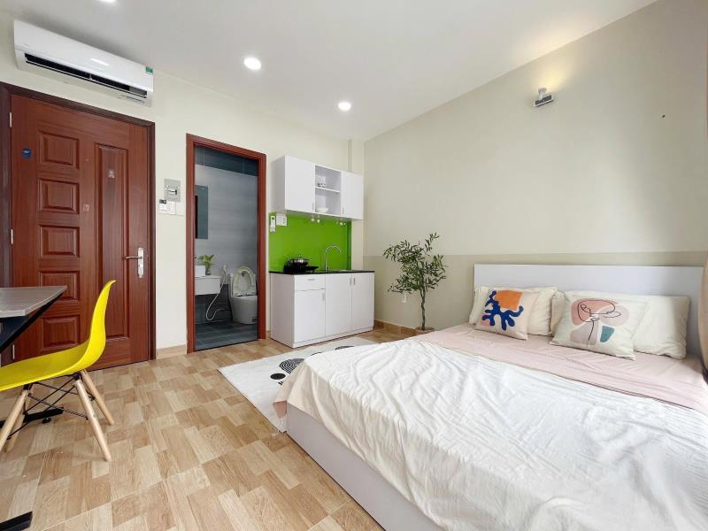 Studio full nội thất - ban công - ngay ngã tư hàng xanh - di chuyển dh hutech, uth, hiu, uef chỉ 5-10p  - 4