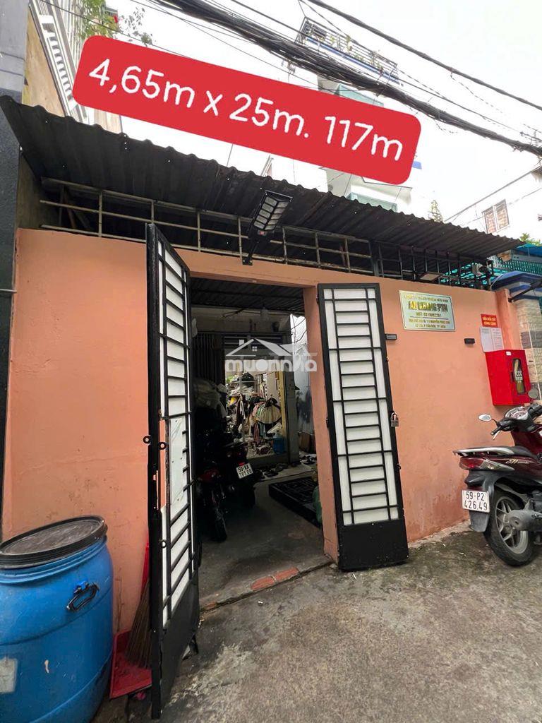 Nhà hẻm ba gác đường nguyễn phúc chu. 4.65m x 25m. dt đất 117m. - 4