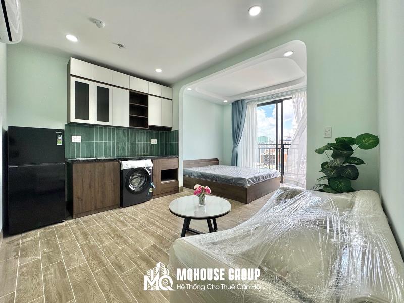 Khai trương căn hộ full nt - bancol - 35m2 - bancol