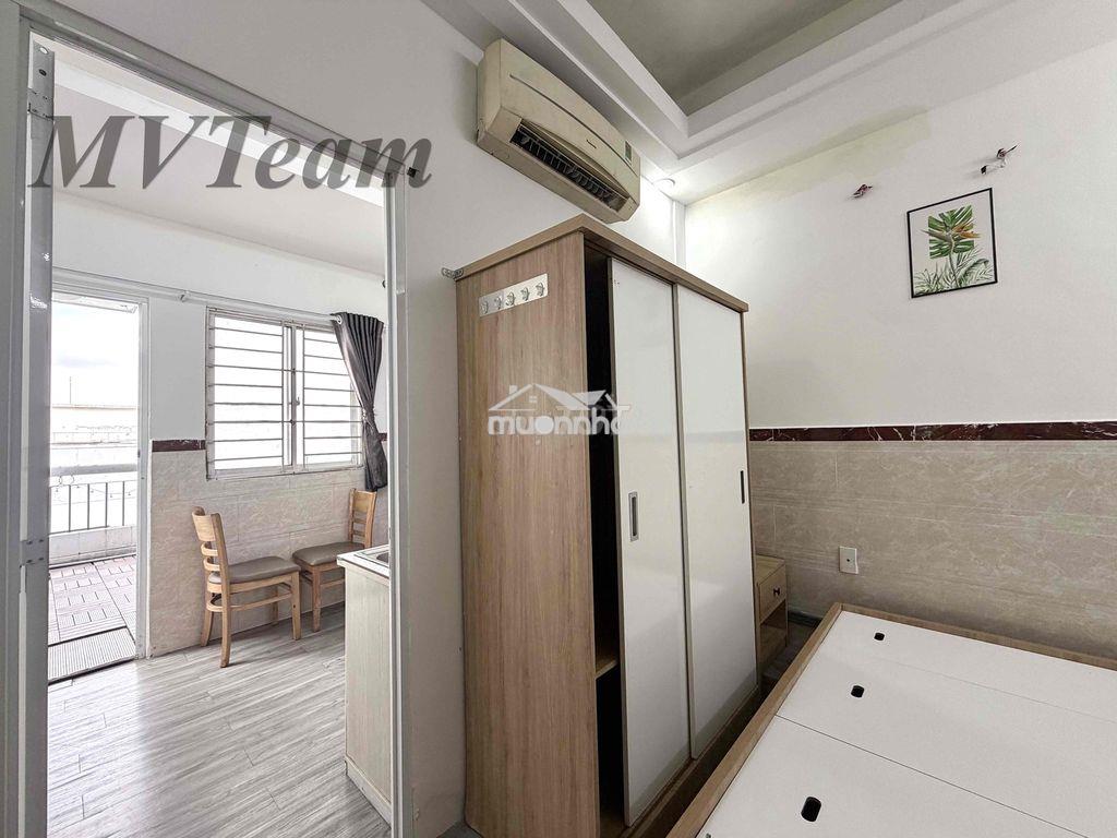Cho thuê penhouse thang máy - mặt tiền - quận 10 - 1pn - 1pk - 1 sân - Ảnh 4