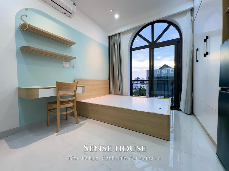 Chỉ 5 triệu cho studio cửa sổ vòm panorama cực chill | sẵn máy giặt riêng & full nội thất cao cấp | phan huy ích