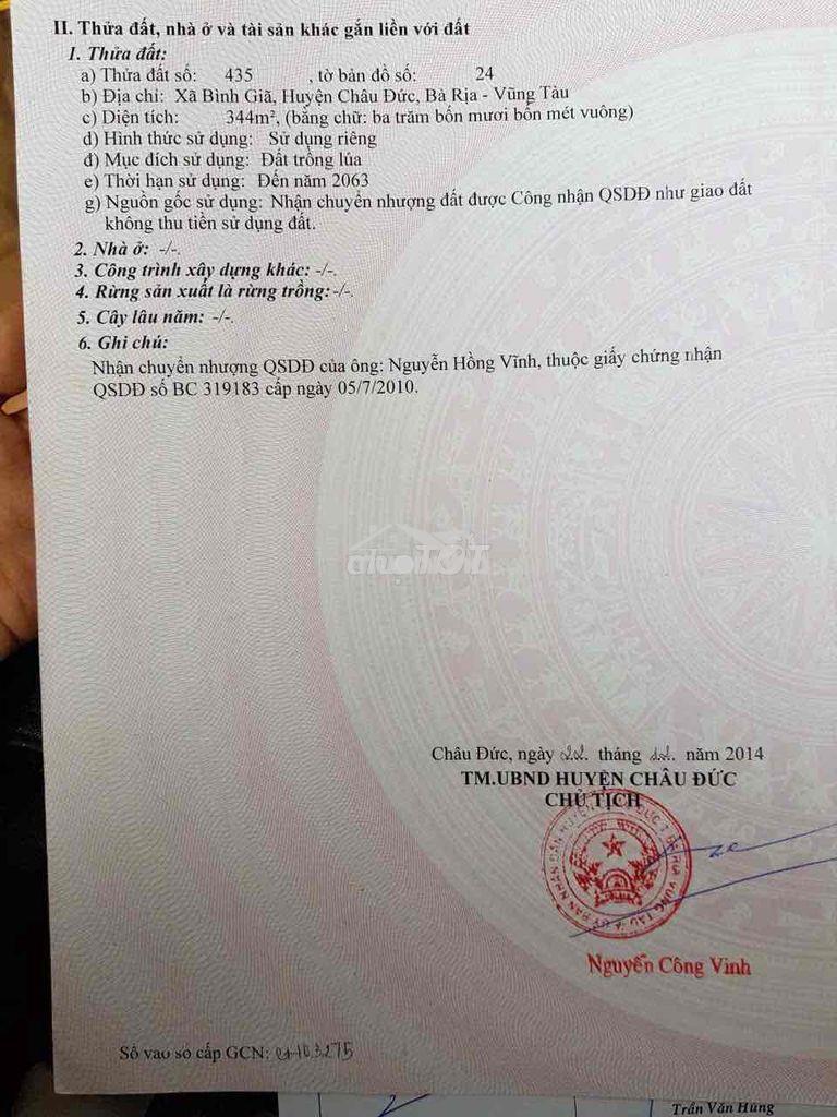 Bán gấp 3 lô đất như hình