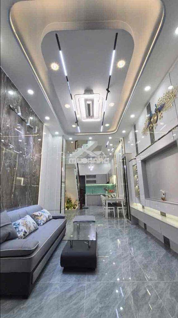 Bán nhà xây mới 4 tầng, hẻm 4m hưng phú p9.q8