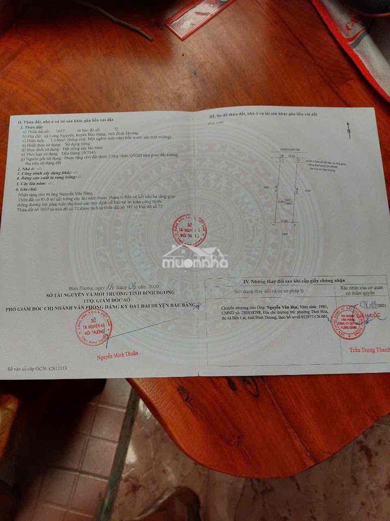Giảm thêm 200 triệu bán đất cao su ngay trung tâm chợ long nguyên