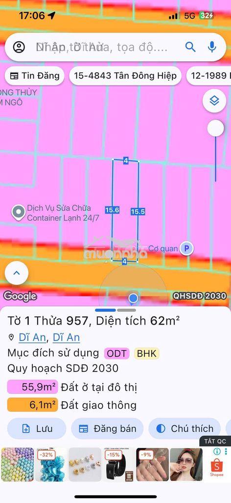 Nhà shr lầu trệt 3pn 64m2 phan bội châu p.dĩ an - 4