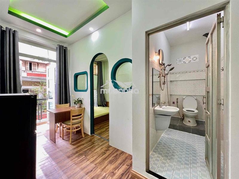 Cho thuê căn hộ 1pn tách bếp ban công full nt ngay đại học bách khoa
