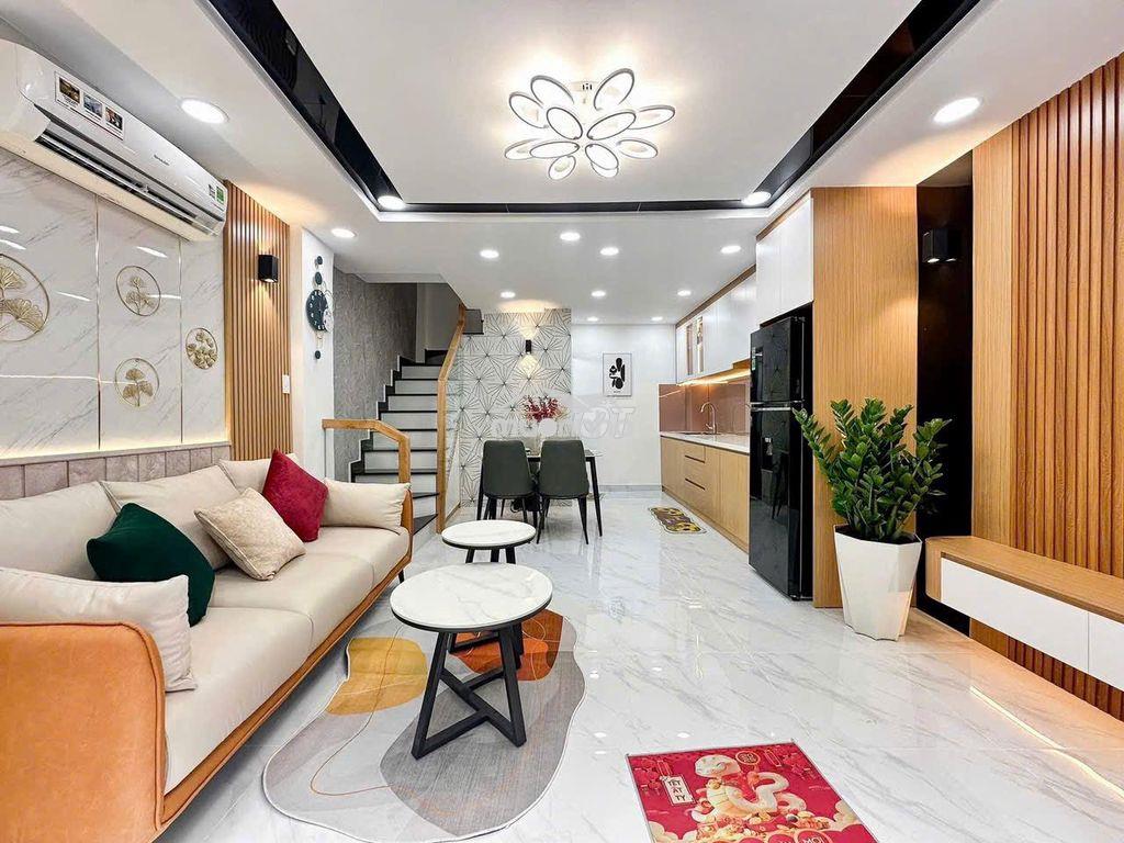 Nhà gần trường lam sơn, 4 x 11, 3 tầng đúc, 3 pn 3wc,hẻm xe hơi thông - 3