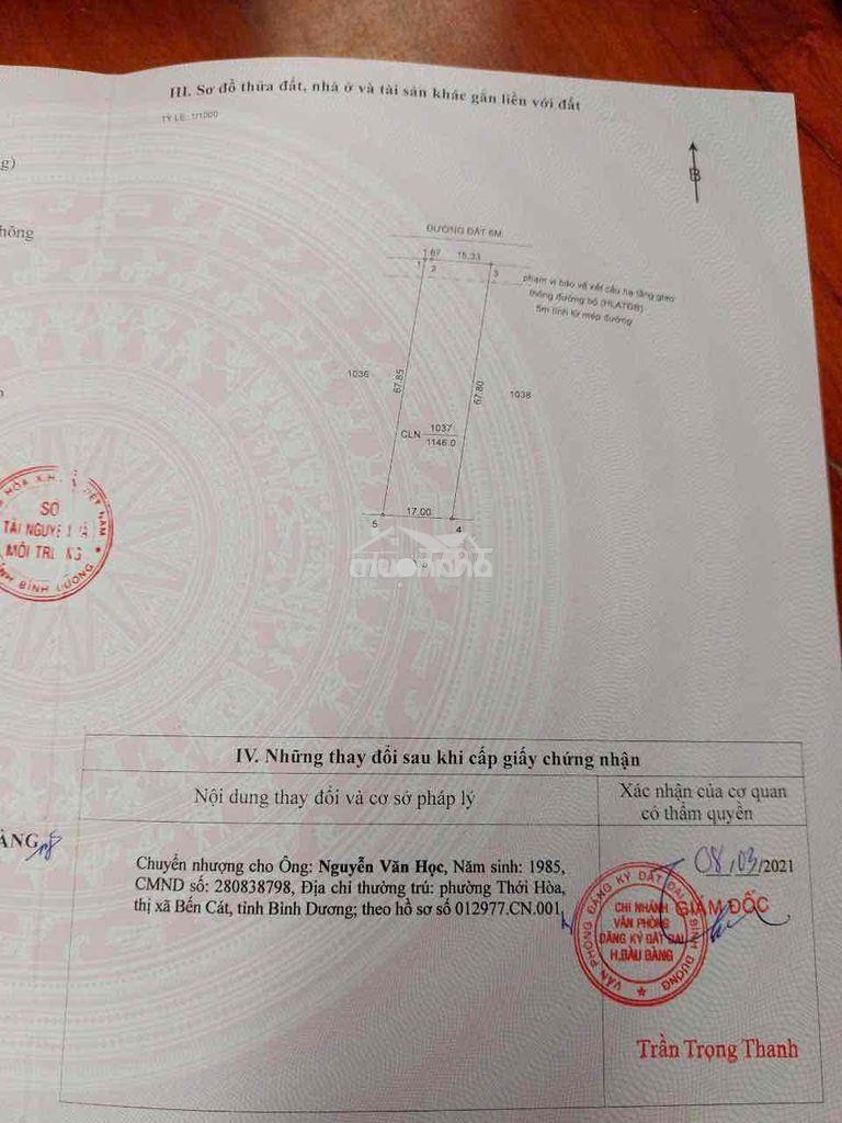 Giảm thêm 200 triệu bán đất cao su ngay trung tâm chợ long nguyên - 3