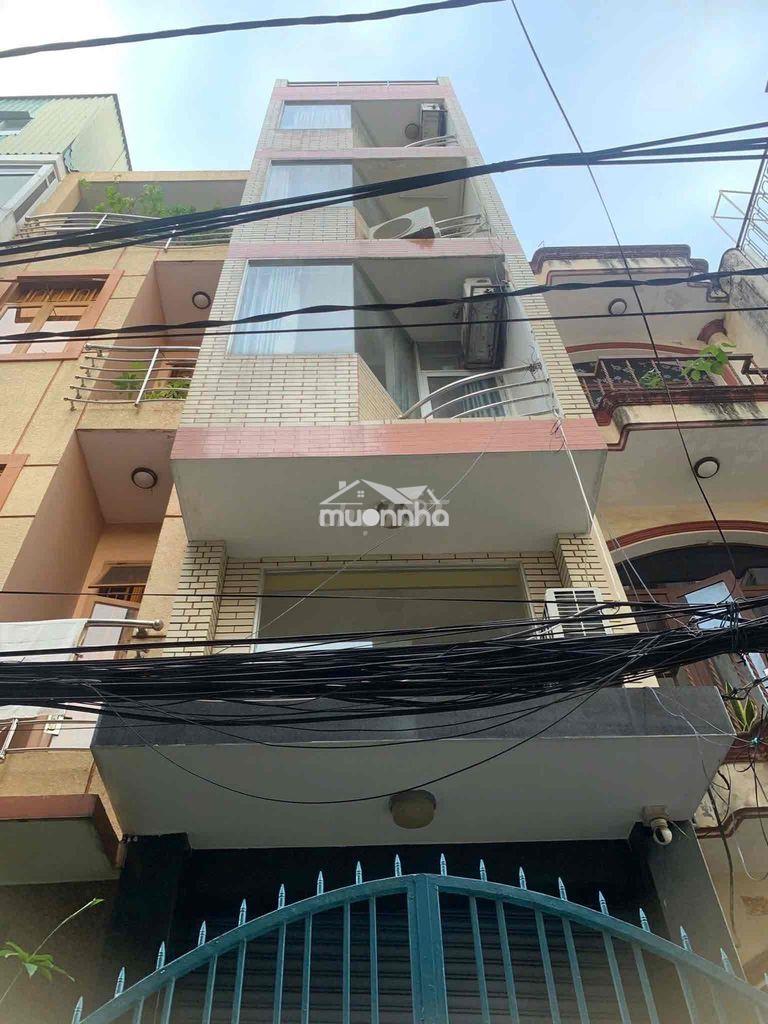 Cho thuê nhà 4 tầng 5p - 26tr cách mạng tháng 8 q3