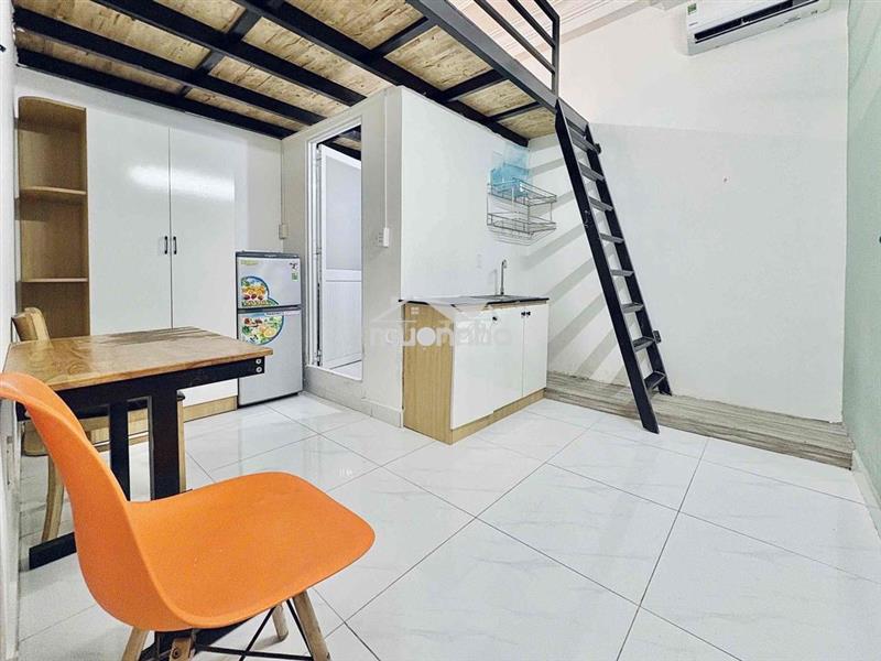 Phòng gác full nội thất tủ lạnh - thang máy - cộng hoà