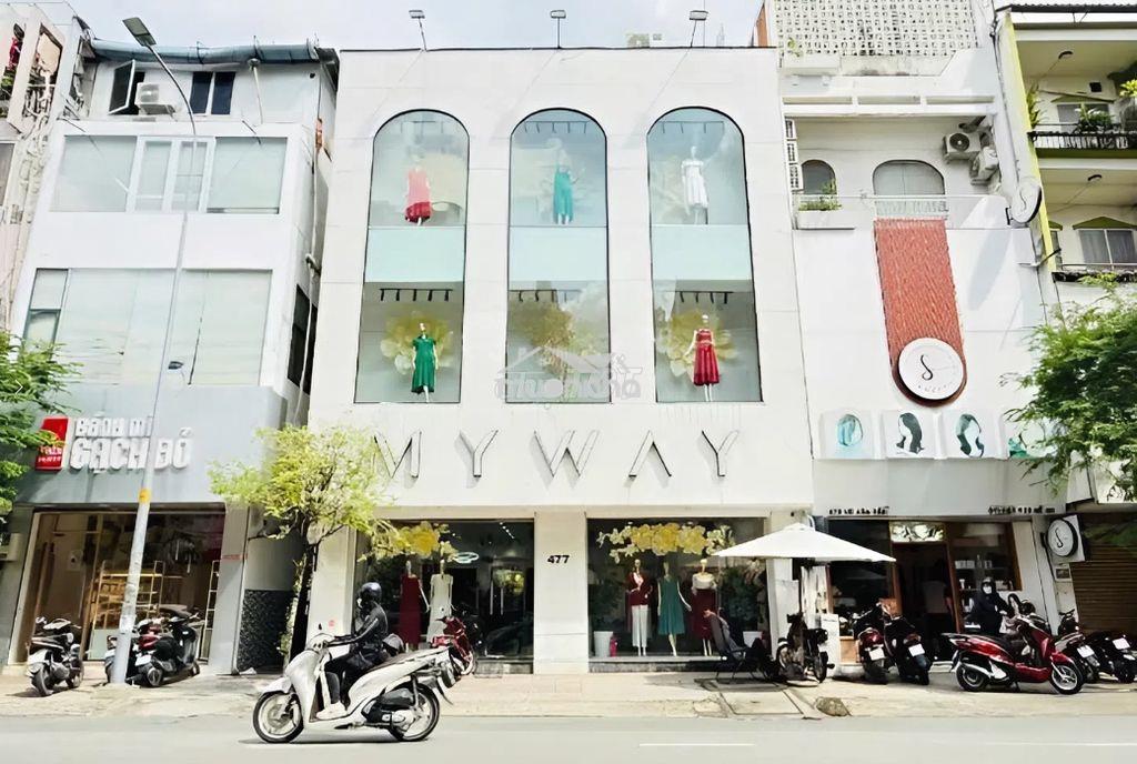 Cho thuê nhà mặt tiền đường võ văn tần, quận 3. dt: 10x18m. trệt 2 lầu - 4