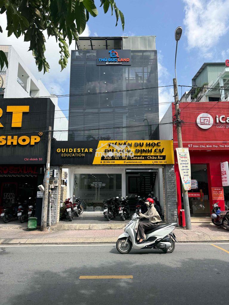 Văn phòng mt đường dân chủ, bình thọ. ngang 6m. giá 16 triệu/tháng