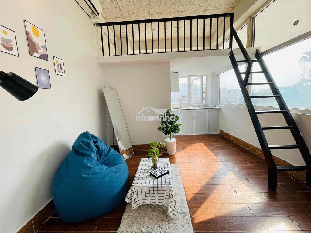 Duplex  full nội thất cửa sổ trời ở được 3- 4 người ngay đh hutech - 2