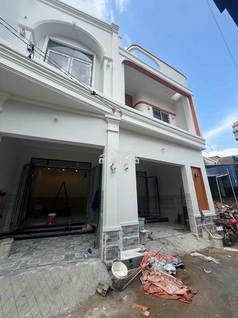 Nhà 1 trệt -1 lầu nhà mới đẹp về ở ngay hẻm ô tô