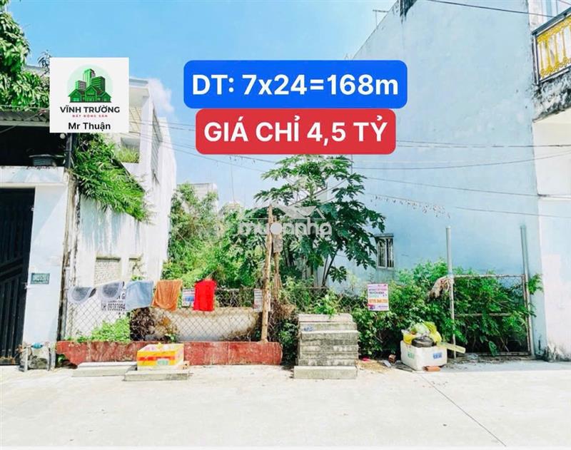 Bán đất 168m2 - lê văn lương -ngang bề thế 7m - giá chỉ 4,5 tỷ