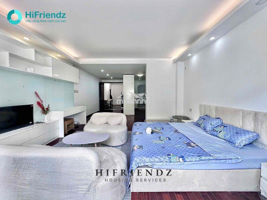 Studio ban công 1pn 45m2 full nt, có bồn tắm và sàn gỗ - 4