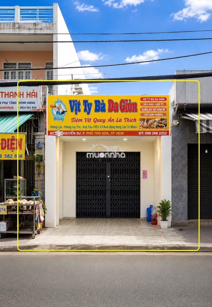 Cho thuê nhà mặt tiền chợ tân hương 76m², 16triệu- buôn bán sầm uất