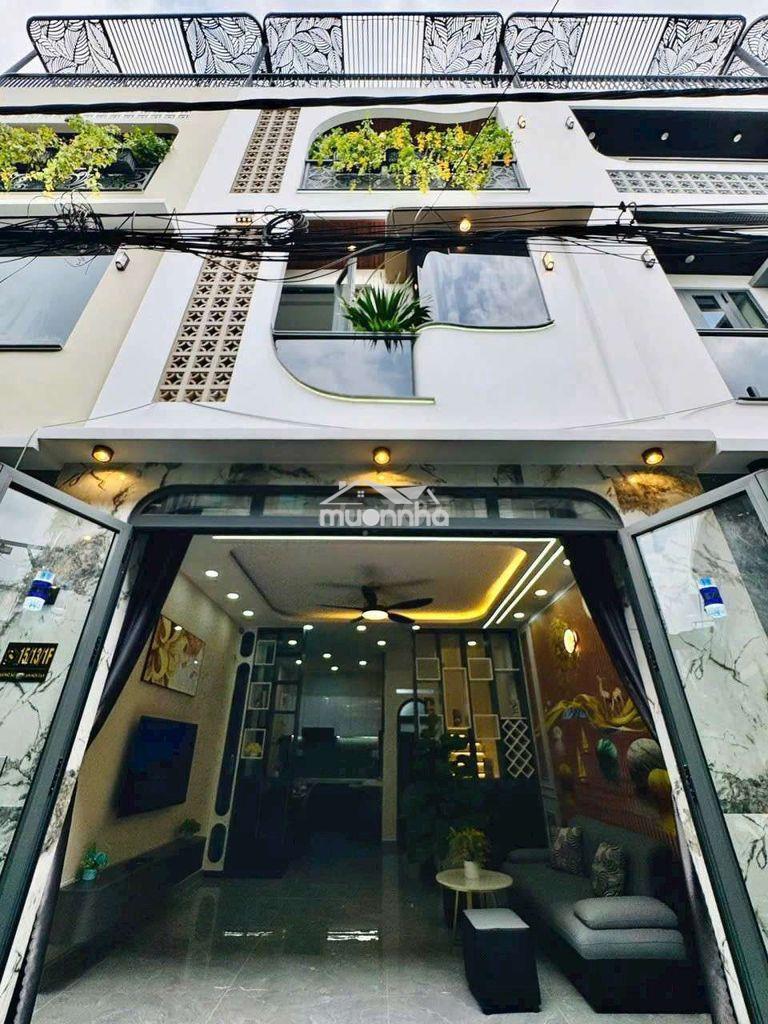 Nhà xây mới 2 lầu 42.7m2 hẻm 3m đi bộ ra chợ thạch đà, gò vấp