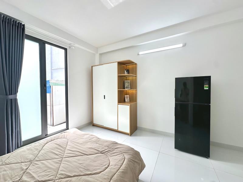 Cho thuê căn hộ đinh bộ lĩnh | 45m² | ban công | máy giặt riêng | gần hàng xanh, quận 1 - Ảnh 2