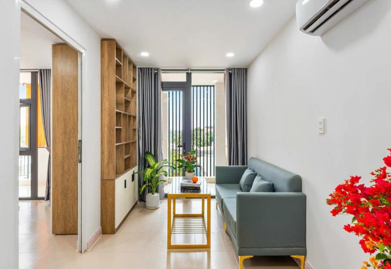 Căn hộ 1 phòng ngủ balcony mới gần lê quang định_bà chiểu_phan đăng lưu_thang máy
