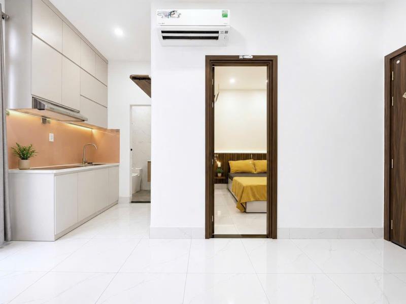 Thuê ngay căn hộ ban công tách bếp riêng biệt 45m2 rộng thoáng sát q1 thuận tiện di chuyển an ninh  - Ảnh 3