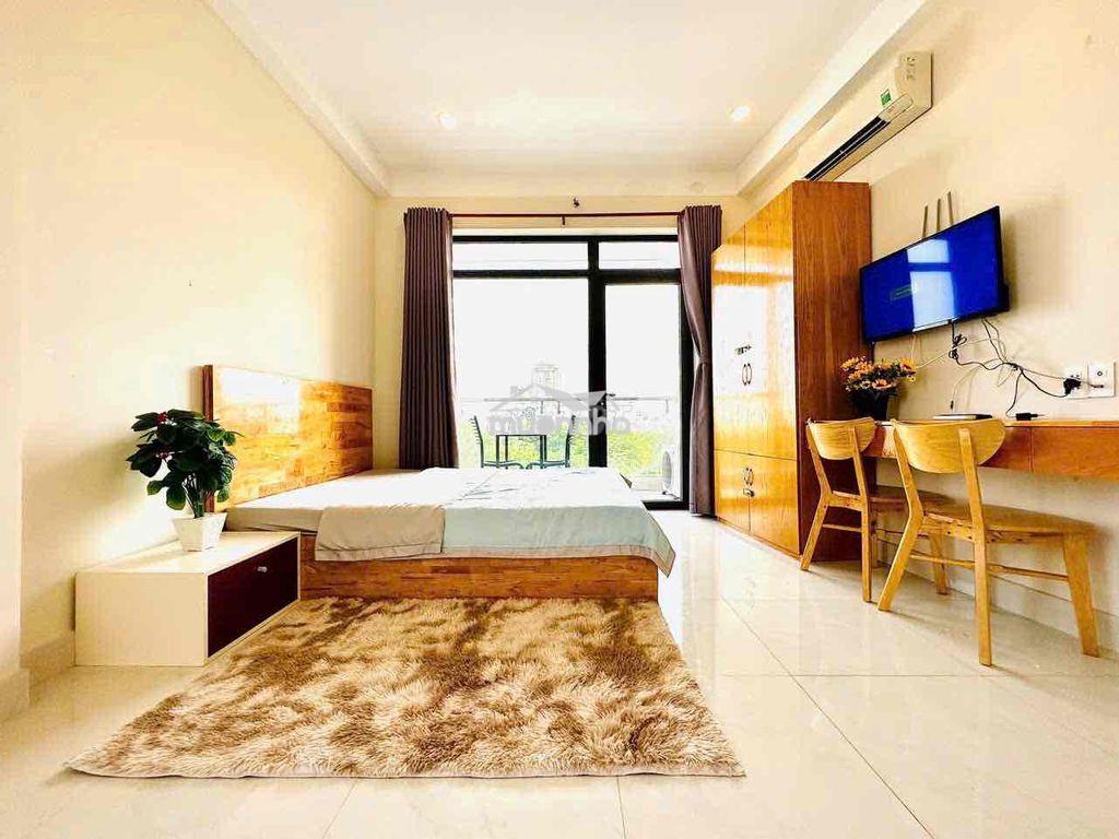 Cho thuê căn hộ studio ban công q4 gần đh luật, đh nguyễn tất thành - Ảnh 2