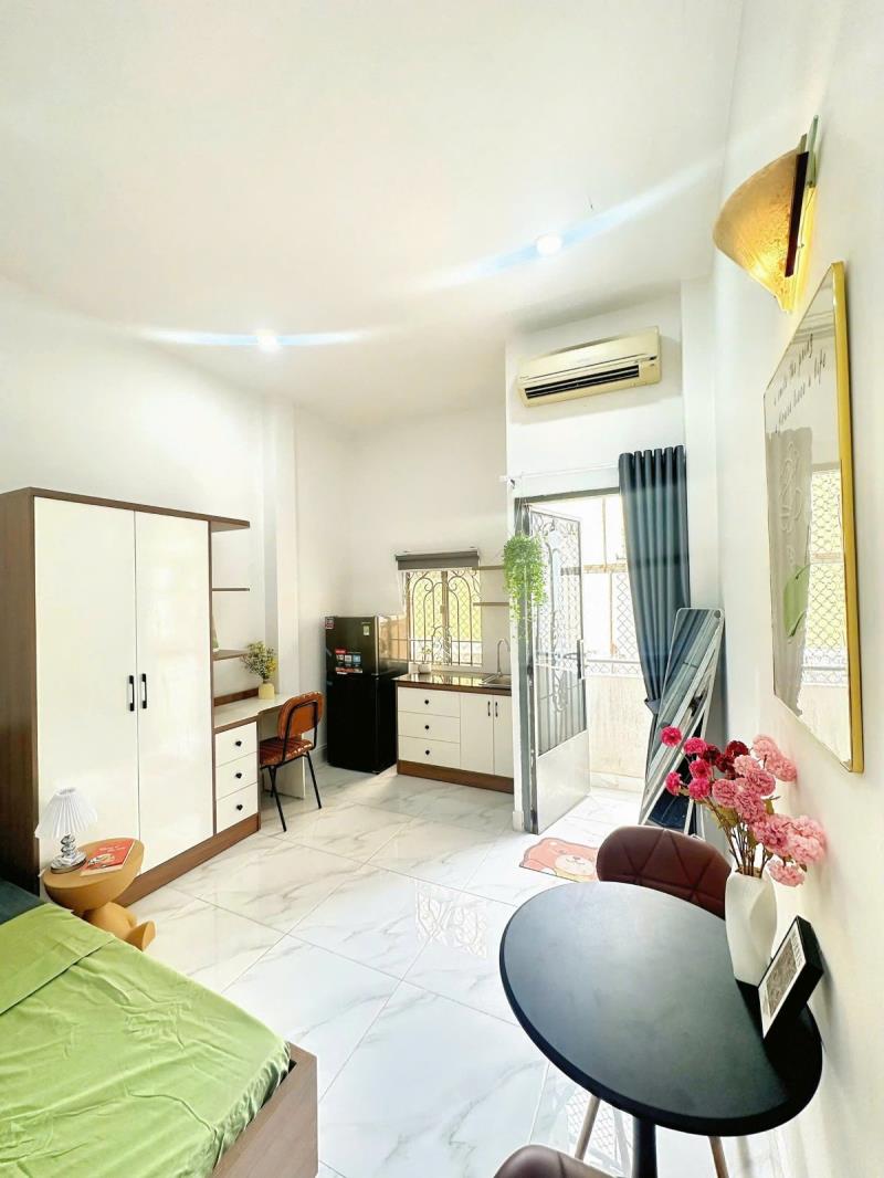 🌈Cho thuê studio full nội thất - ban công - ngay ngã tư hàng xanh - Ảnh 2