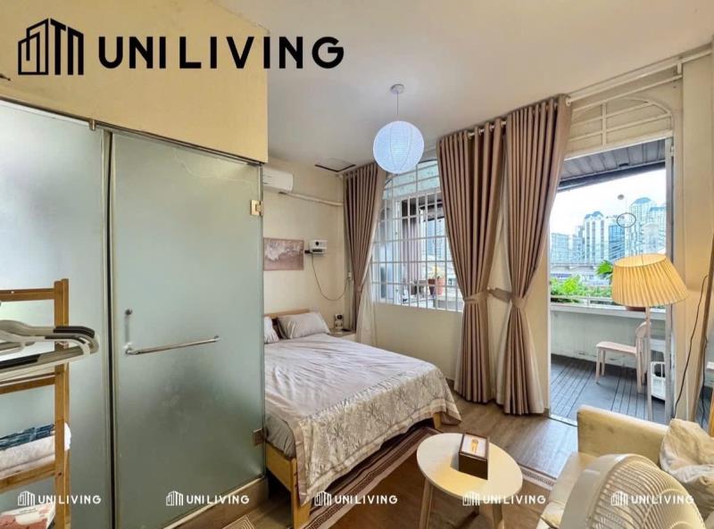 Cho thuê căn hộ studio ban công cực chill đường điện biên phủ, sát q1 - gần hutech, ngoại thương, uef