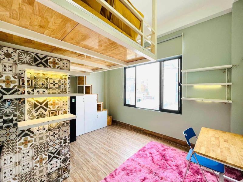 Phòng gác lửng thoáng, an ninh gần đh văn lang cs2,3