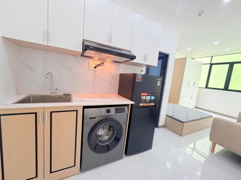 Cho thuê căn hộ 1pn cửa sổ lớn đường tăng bạt hổ quận bình thạnh, sát bên q1 - gần hutech, ngoại thương, văn lang - Ảnh 3