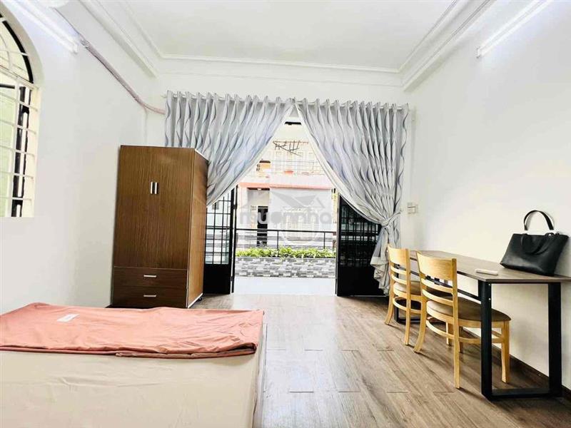 Cho thuê 1pn + 1 gác trần văn đang q3 full nội thất