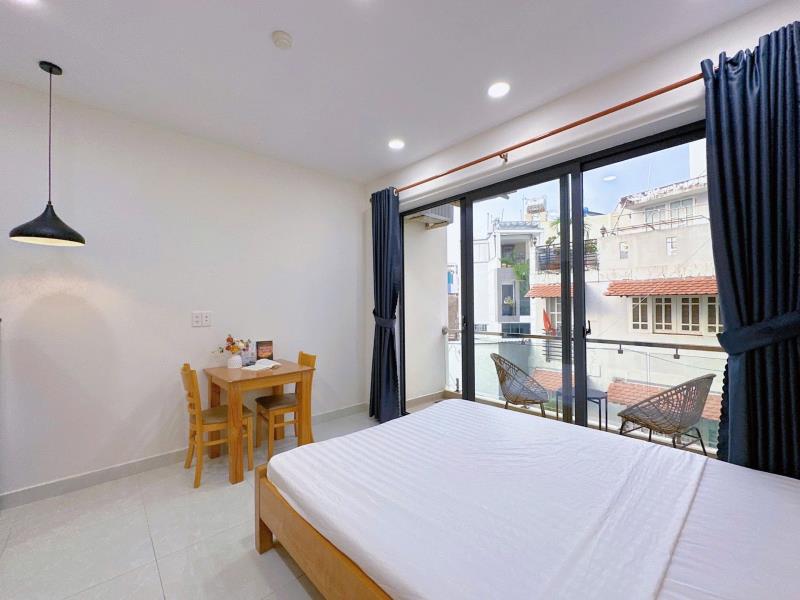 Trống sẵn căn ban công 35m2 full nội thất ánh sáng tự nhiên ngay nguyễn văn đậu gần chợ bà chiểu , phan xích long giáp quận 1,3 khu an ninh - Ảnh 4