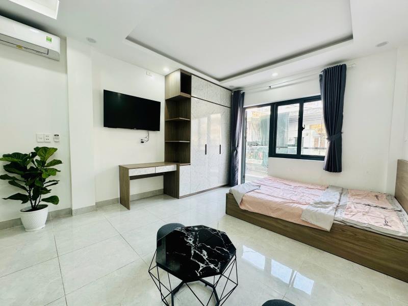 Thuê ngay căn studio ban công lớn full nội thất ngay đường bình quới gần cư xá thanh đá , ngã tư hàng xanh giáp quận 1,3 - Ảnh 2