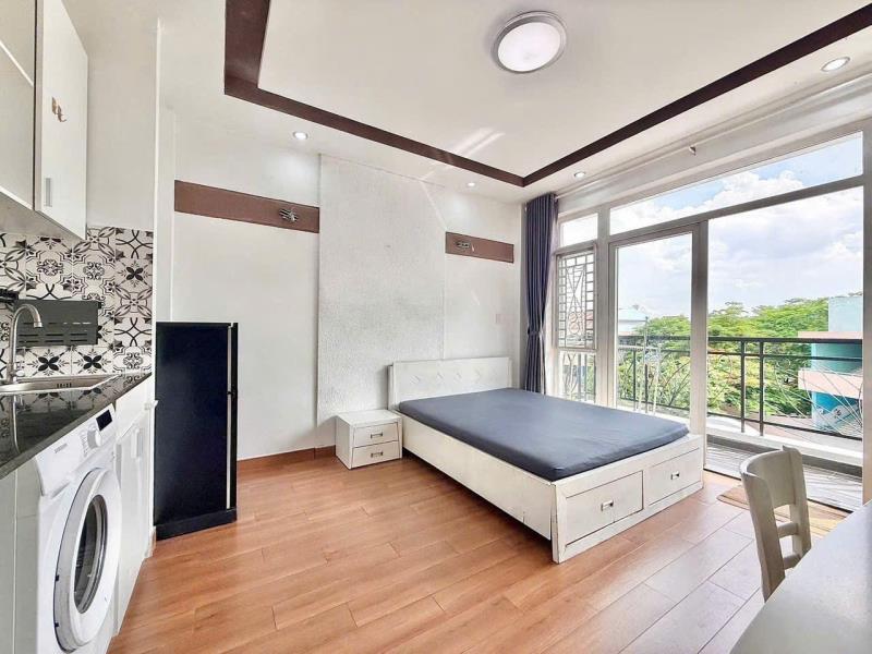 Studio ban công siêu rộng khu vực bình lợi bình thạnh - Ảnh 4