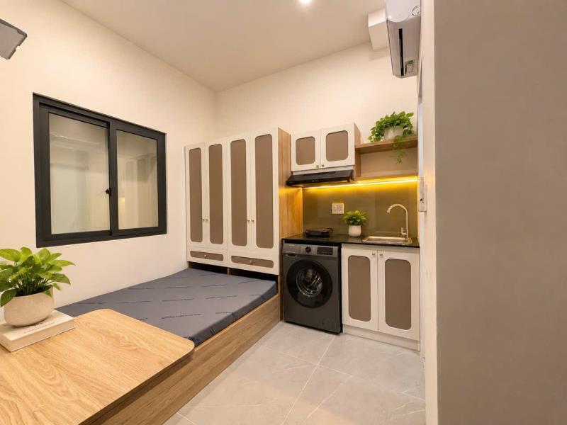 Căn hộ mini full nội thất, máy giặt riêng, cửa sổ trời gần landmark 81 – nguyễn xí, bình thạnh