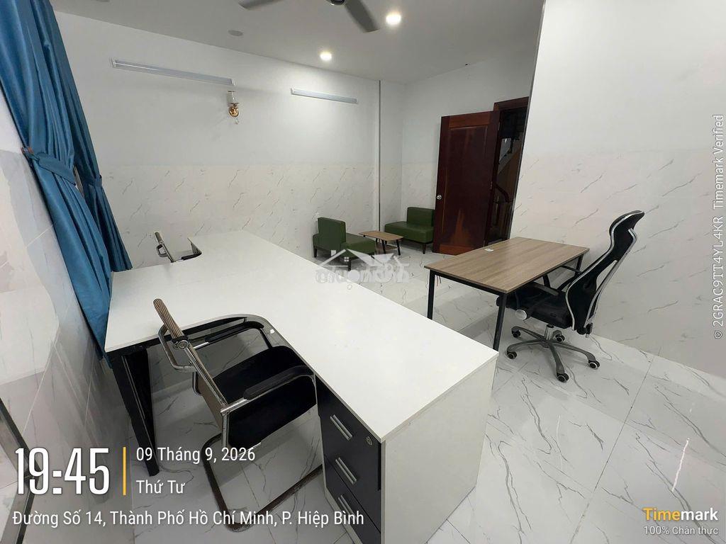 Kđt vạn phúc city. cho thuê văn phòng 25m2 5.5tr full nội thất - Ảnh 3