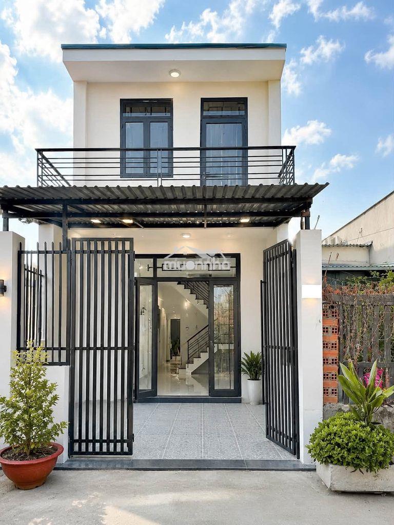 Bán nhà trệt lầu sổ riêng giá rẻ gần vòng xoay an phú - thuận an