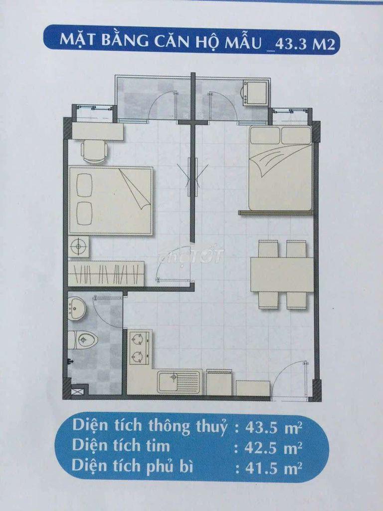 Chỉ với 1t150 có ngay căn hộ 45m2, noxh thuê 49 năm lê thành - Ảnh 2