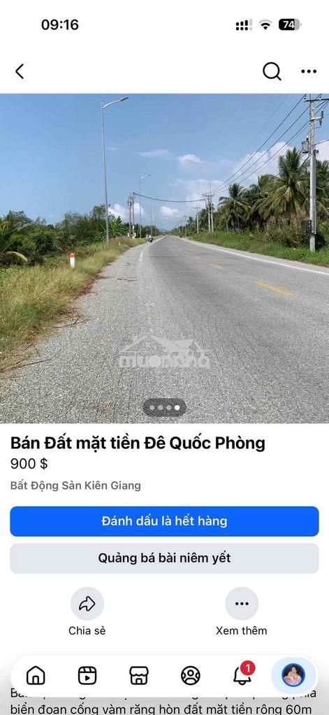 Ngộp bank, cần ra gấp đất mặt tiền đê quốc phòng giá rẻ - 3