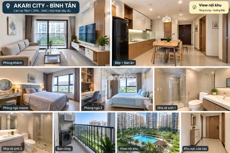 🏡 Cho thuê căn hộ akari city view nội khu, giá chỉ 11 triệu/tháng 🌟