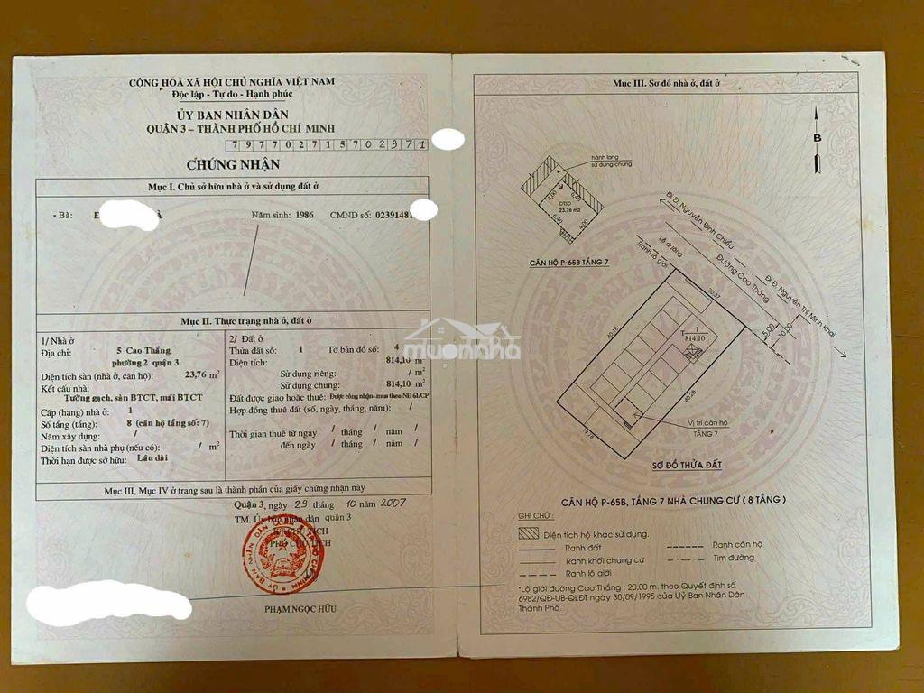 Cho thuê căn hộ trung tâm tphcm giá 5tr/tháng - 3