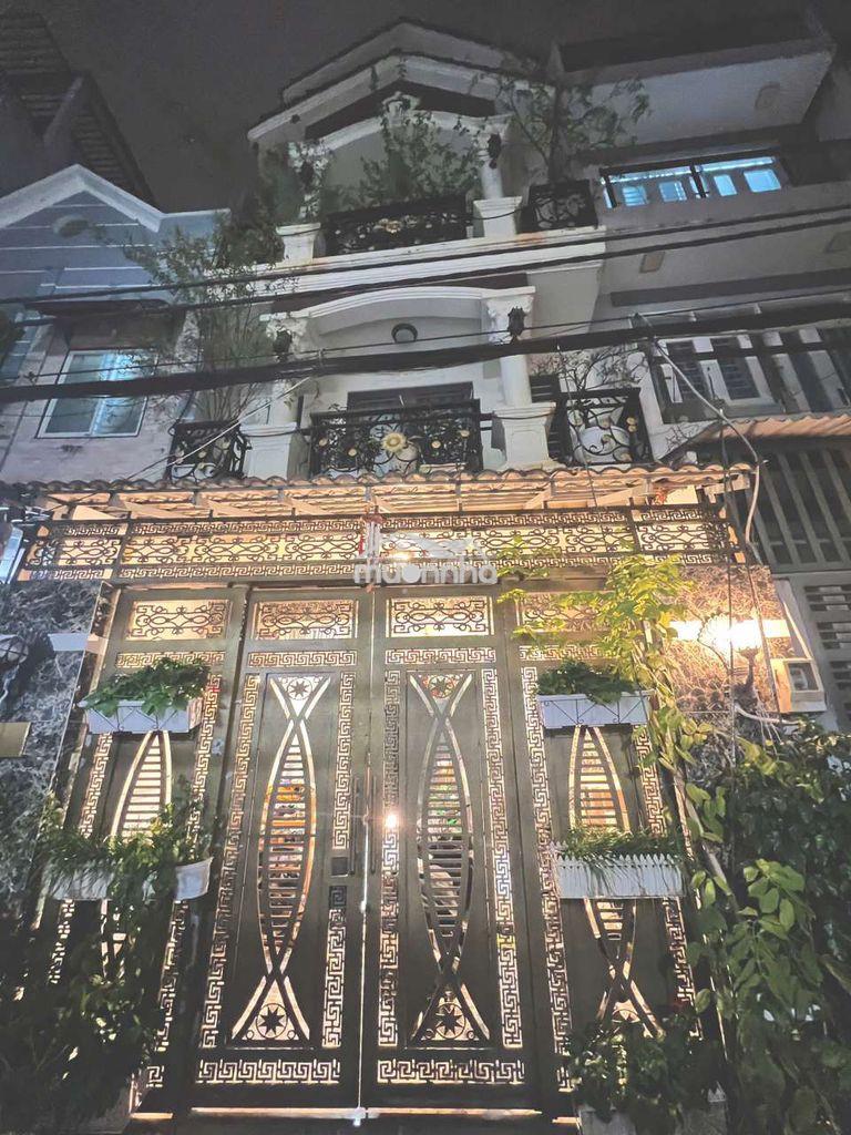 Nhà 1 trệt 3 lầu 5x13m 4 phòng 4 wc full nội thất hẻm 1056 h.tấn phát