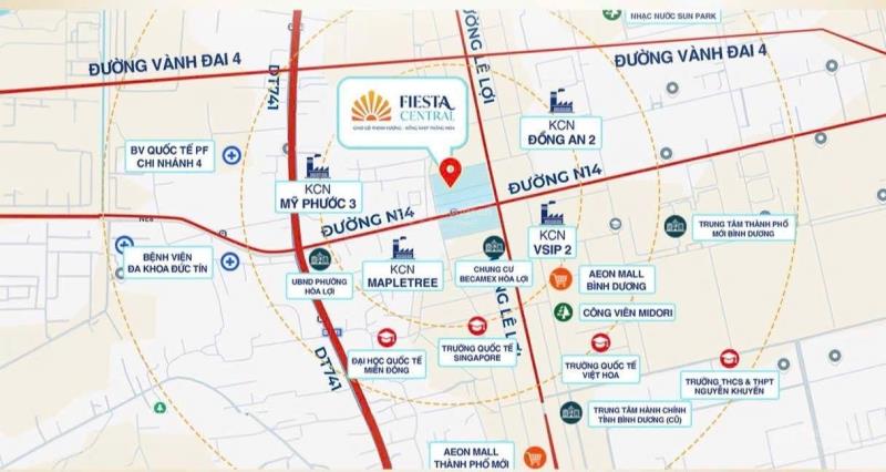 Fiesta central – nhà phố 2 mặt tiền đại lộ lê lợi, 5x30 ful thổ - ***